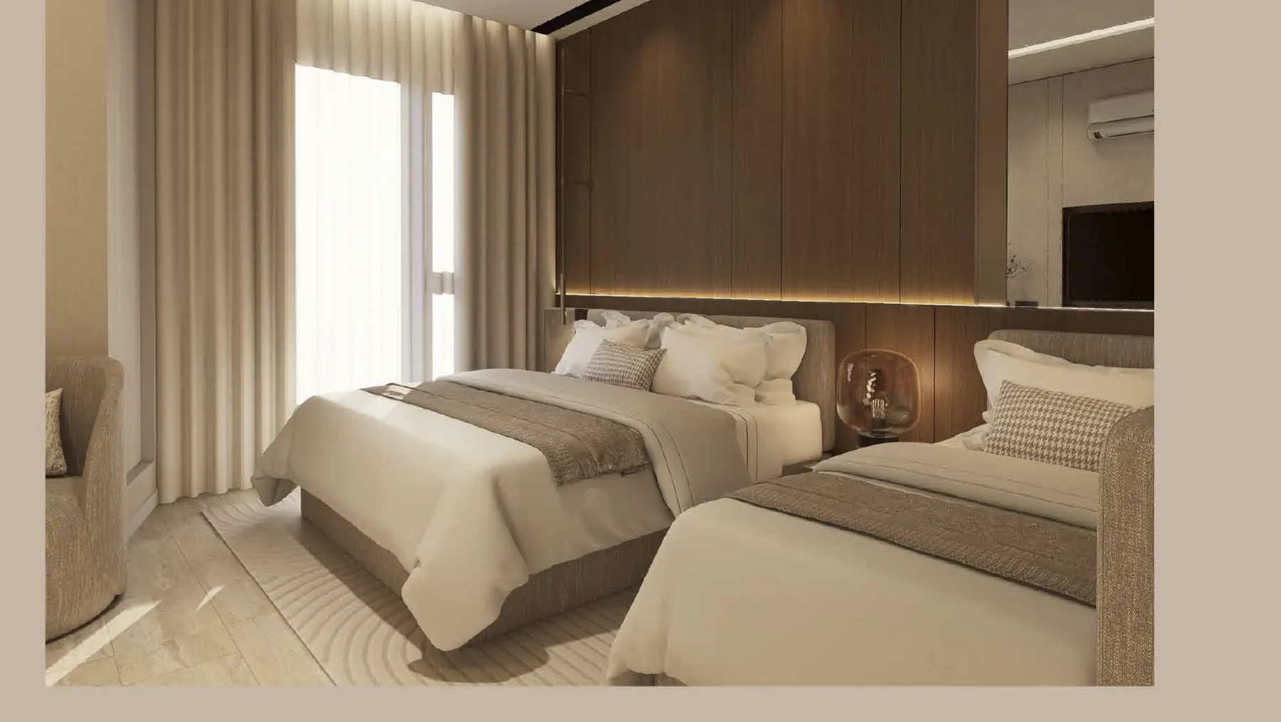 Twin room interior concept
